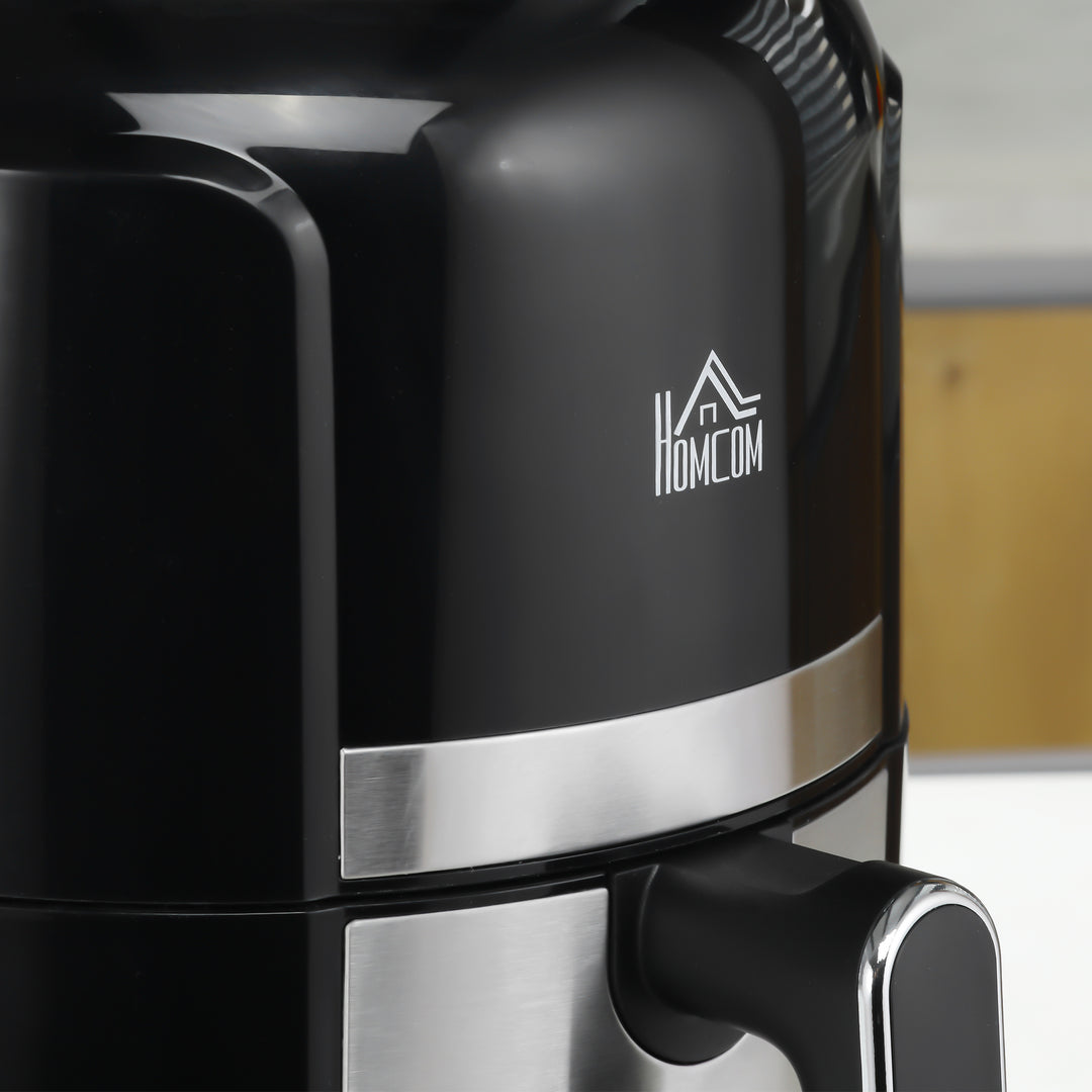 4L airfryer, 12 programmer, 80-200°c temperatur, non-stick belægning, sort