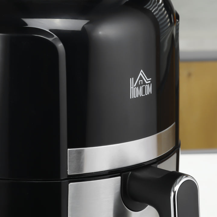 4L airfryer, 12 programmer, 80-200°c temperatur, non-stick belægning, sort