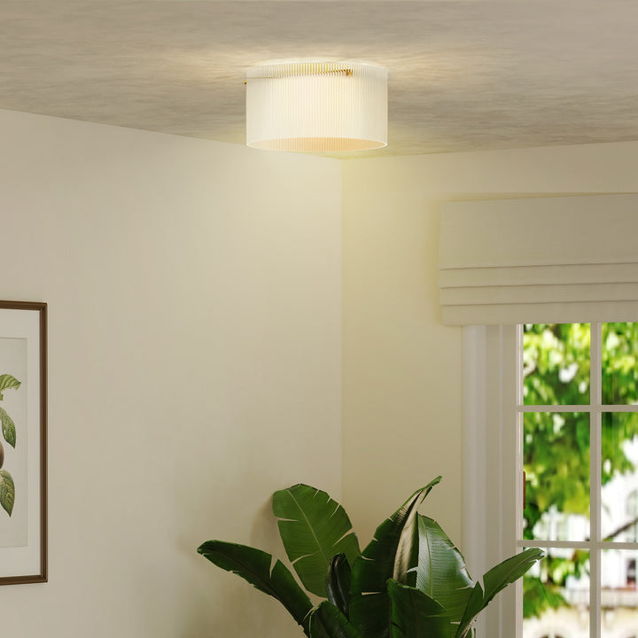 Loftslampe med akrylskærm, kompatibel med metal, halogen og led
