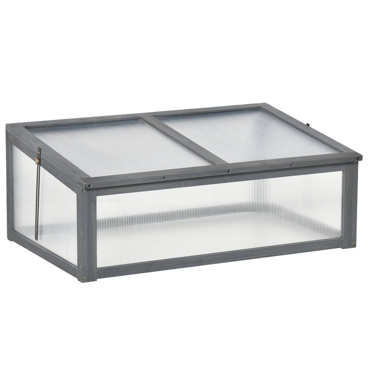 Minidrivhus, lille havedrivhus, med pc-paneler, god lysgennemgang, 100l x 65b x 40h cm