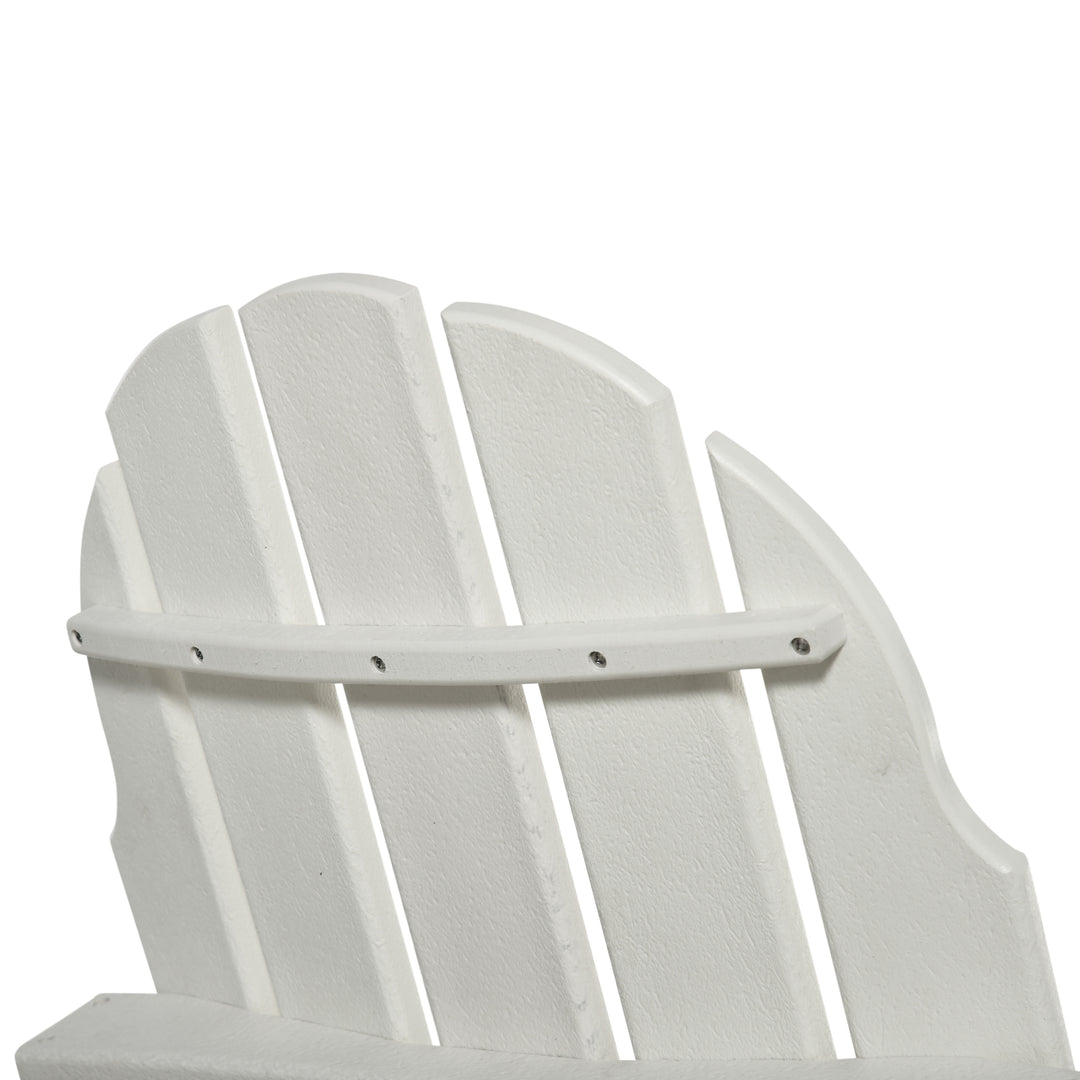 Havestol, klapstol, ergonomisk design, vejrbestandig, plastik, hvid, 75 x 87 x 93 cm
