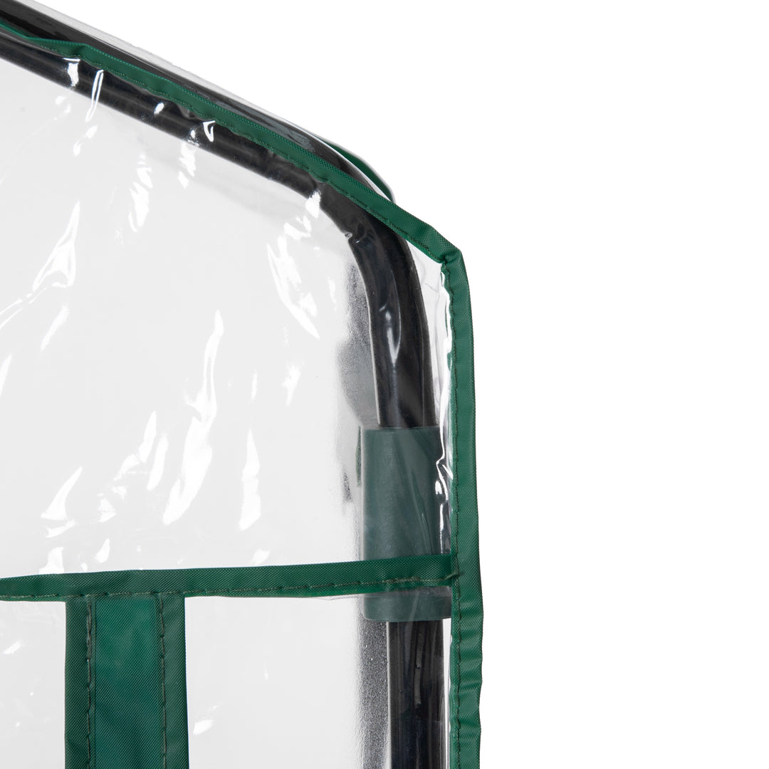 Foliedrivhus, drivhus, minidrivhus, plantehus, kold ramme, 4 hylder, 70 x 50 x 160 cm, transparent