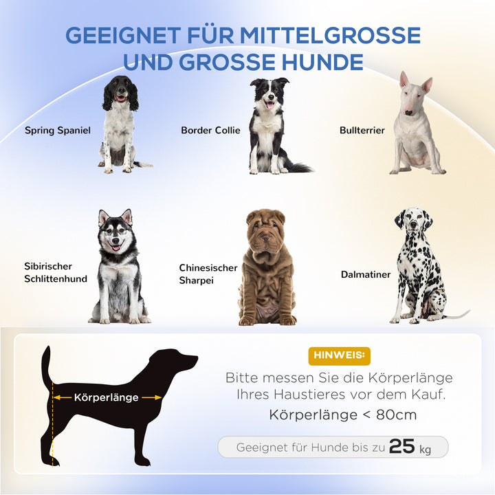 Hundesofa, kæledyrssofa, kattesofa, hundeseng til mellemstore og store hunde, hundesofa med forhøjet design, hundestol med træben, mørkegrå, 95 x 63 x 39 cm