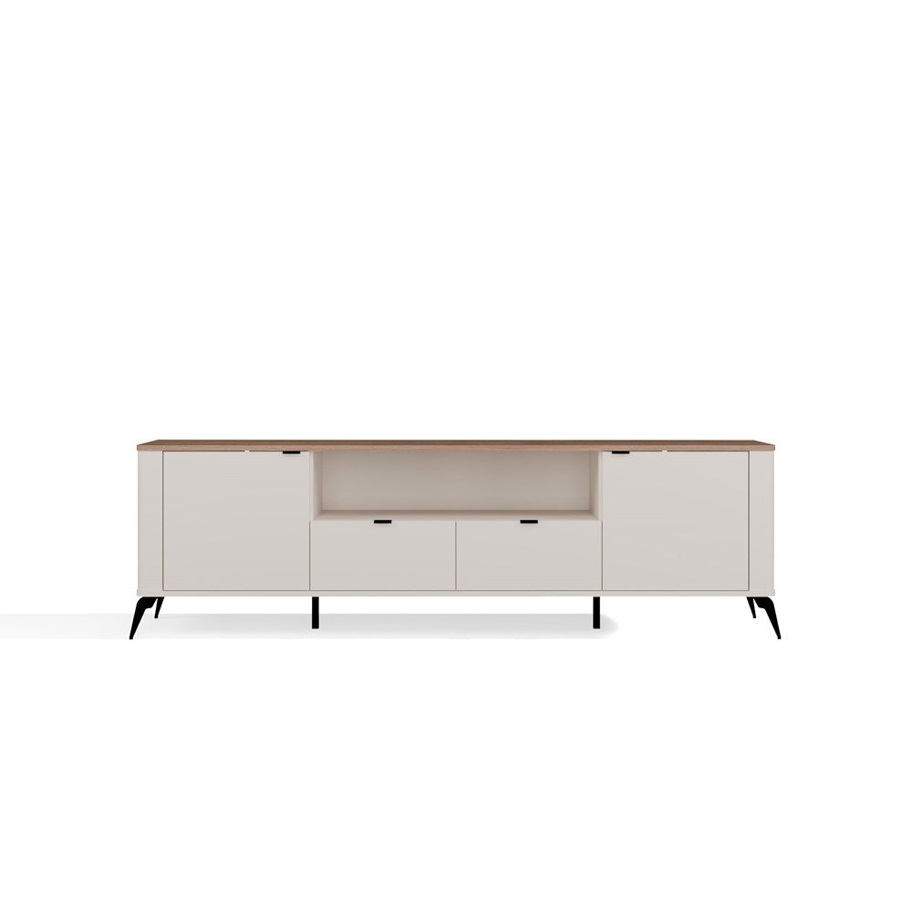 Elegant og bred TV-bænk, Kashmir-farvet