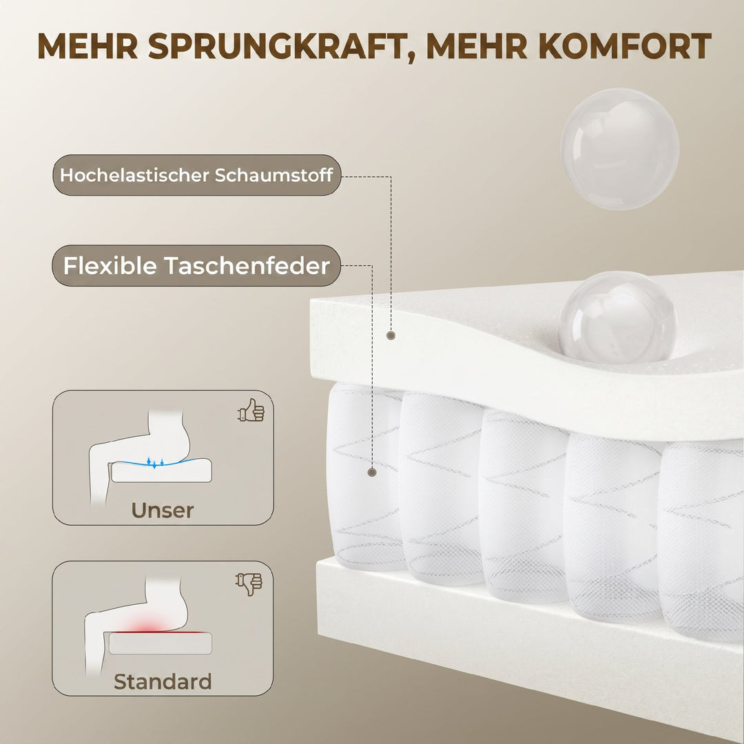 Kontorstol med justerbar nakkestøtte, ergonomisk skrivebordsstol, vippefunktion, højdejusterbar, brun