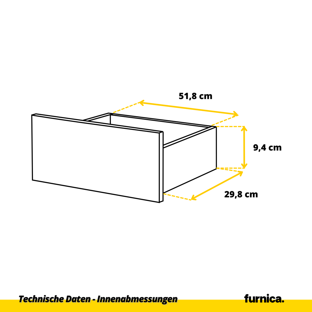GABRIEL – kommode med 8 skuffer – antracit – H92 cm B120 cm D33 cm