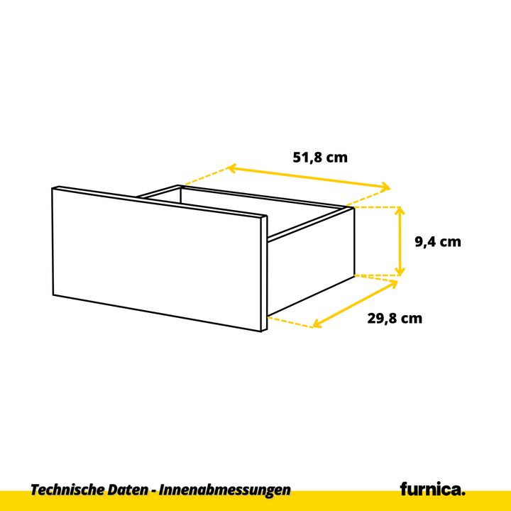GABRIEL – kommode med 8 skuffer – antracitgrå / Wotan eg – H92 cm B120 cm D33 cm