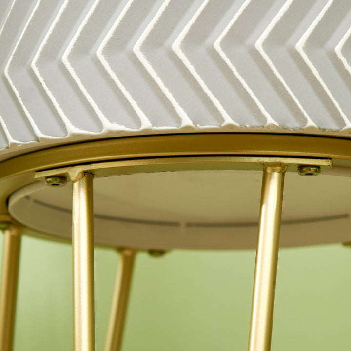 Sæt med 2 blomsterstandere, dekorativt design, metalramme, 30 x 30 x 67 cm