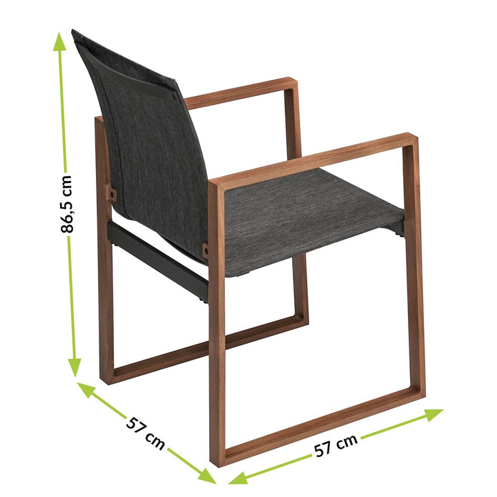 Elegant spisebordsæt til terrasse og have – 8 personer
