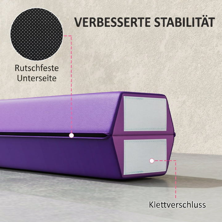 236 cm foldbar balancebom til unge 80 kg violet