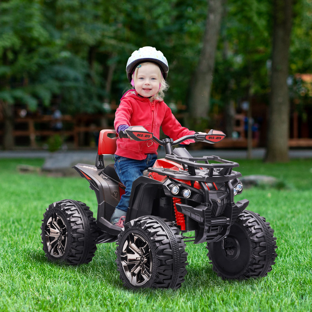 Elektrisk børne quad, 3-8 km/t, 45 min. driftstid, led-forlygter, musikafspiller med usb, til børn 3 til 5 år