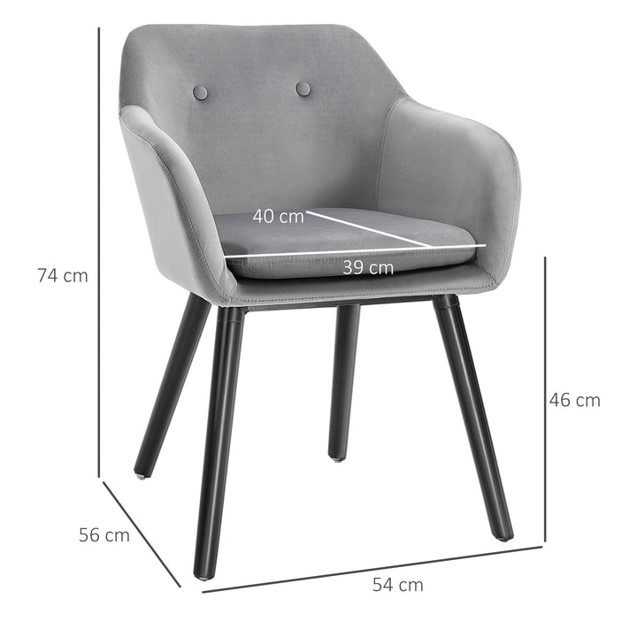Spisebordsstole i attraktivt design, metalstruktur, træben, grå, 120 kg lasteevne