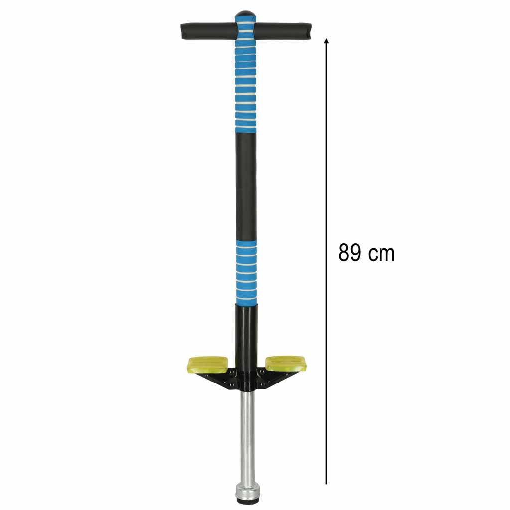 Justerbar pogo jumpingstang blå