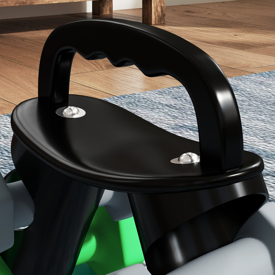 Håndvægtsæt med opbevaringsstativ, sæt med 6 håndvægte til fitnesstræning, 2 x 3 kg, 2 x 4 kg, 2 x 5 kg