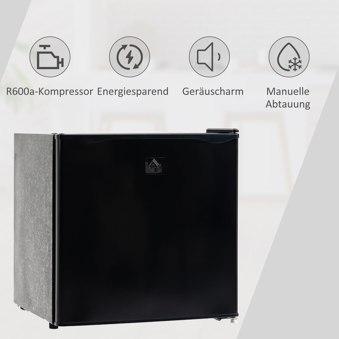 Minifryser 35 l fryseboks elektrisk fritstående 45 w minifryser minikøleskab 41db -14 til -24℃ 5-trins temperaturkontrol 47 x 44,2 x 48,8 cm sort