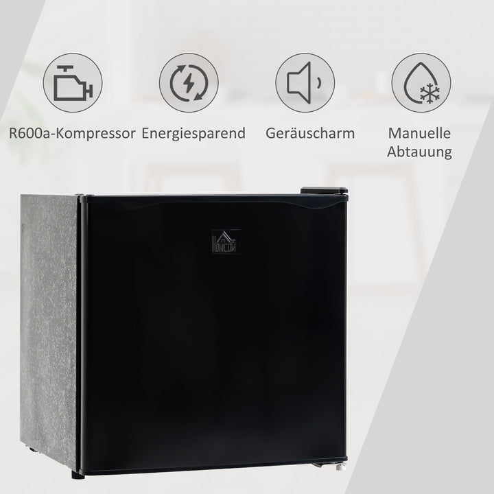 Minifryser 35 l fryseboks elektrisk fritstående 45 w minifryser minikøleskab 41db -14 til -24℃ 5-trins temperaturkontrol 47 x 44,2 x 48,8 cm sort