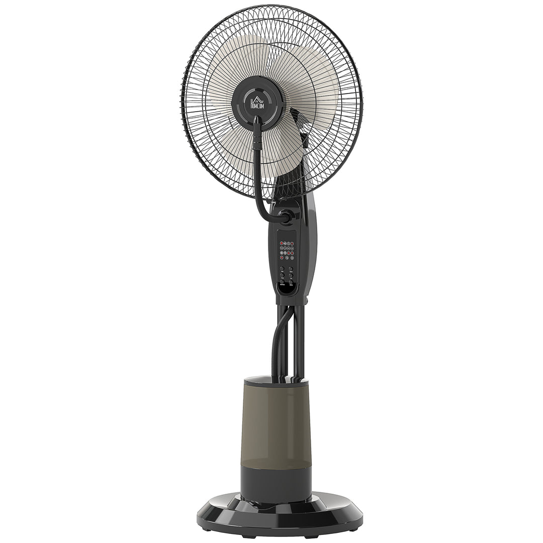 Ventilator, tågeventilator, 3 hastigheder, timer, luftfugter, sort