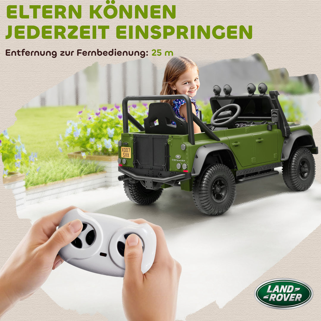 Elbil til børn, 12v batteridrevet, fjernbetjening, musikfunktion, horn, led-lys, grøn