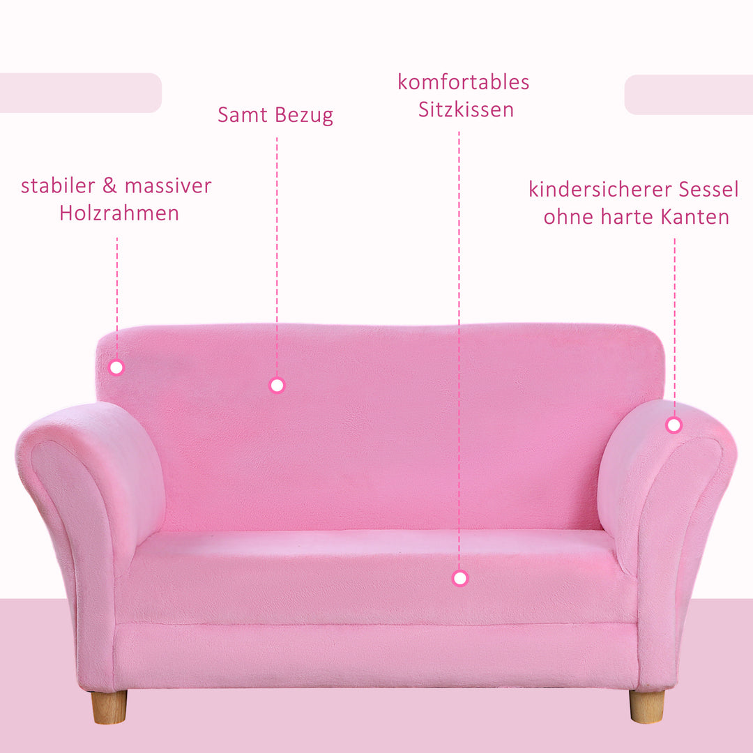 Børnesofa, børnelænestol, sofa, sofa, børnestol, børneværelse, blød sofa, dobbeltsofa, enkeltsofa (jordbærsofa)