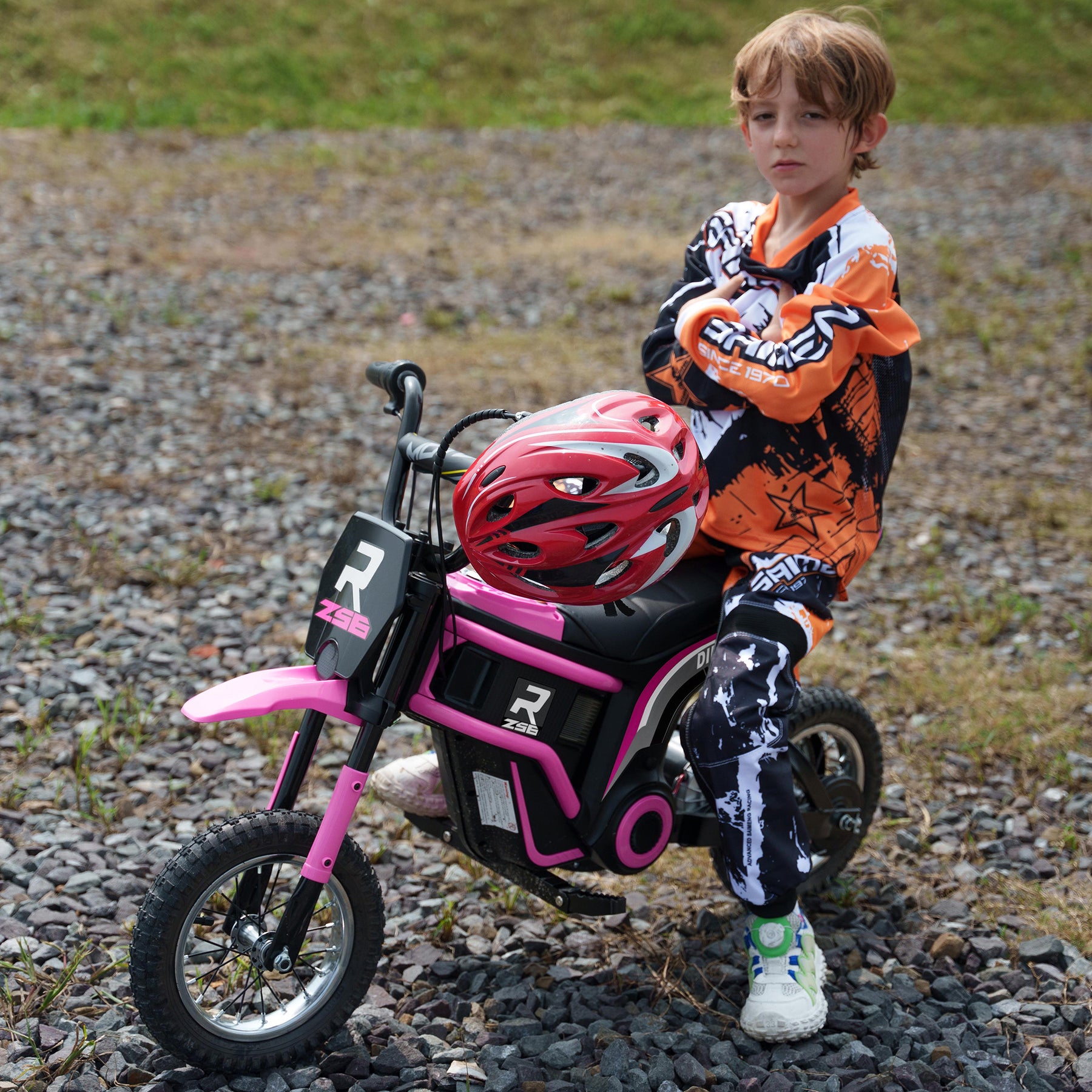 Elmotorcykel til børn med støttehjul