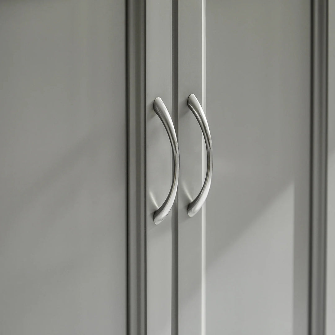 Udvidelig køkkenvogn i moderne design, B115 x D46/71 x H92 cm, grå