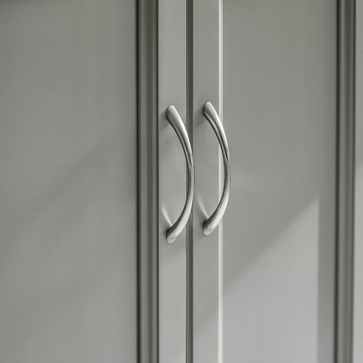 Udvidelig køkkenvogn i moderne design, B115 x D46/71 x H92 cm, grå