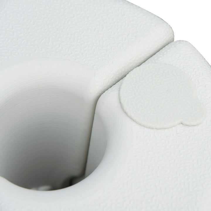 Vægte til pavillon, fyldbart stativ, festteltfødder, 4 stk., PE Ø24xH25cm, hvid
