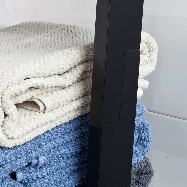 Moderne stigereol, B33 x D23 x H180 cm, sort