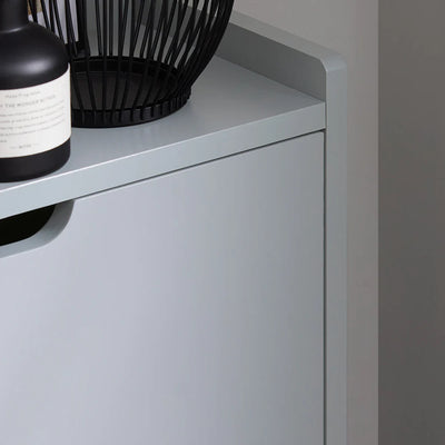 Minimalistisk design: Det grå skoskab, der passer til ethvert hjem!