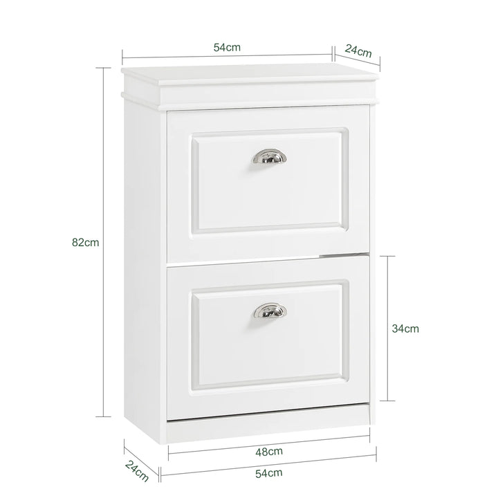 Entrésæt med skobænk og skoskab, skandinavisk stil