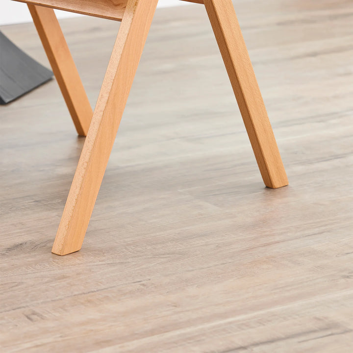 Sammenklappelig træstol med hynde – pladsbesparende og komfortabel spise- og loungestol i mørkegrå