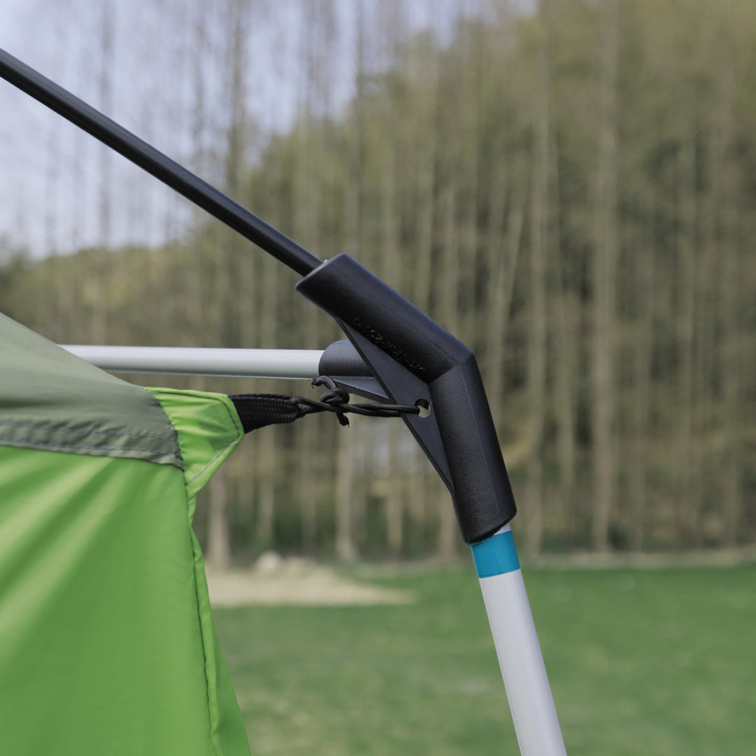 Campingtelt kuppeltelt familietelt 2 sovekabiner 4-8 personer l405 x b305 x h225 cm