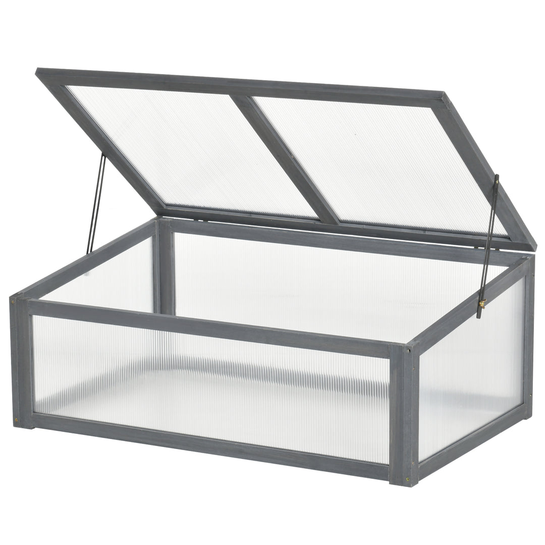 Minidrivhus, lille havedrivhus, med pc-paneler, god lysgennemgang, 100l x 65b x 40h cm