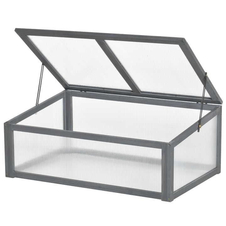 Minidrivhus, lille havedrivhus, med pc-paneler, god lysgennemgang, 100l x 65b x 40h cm