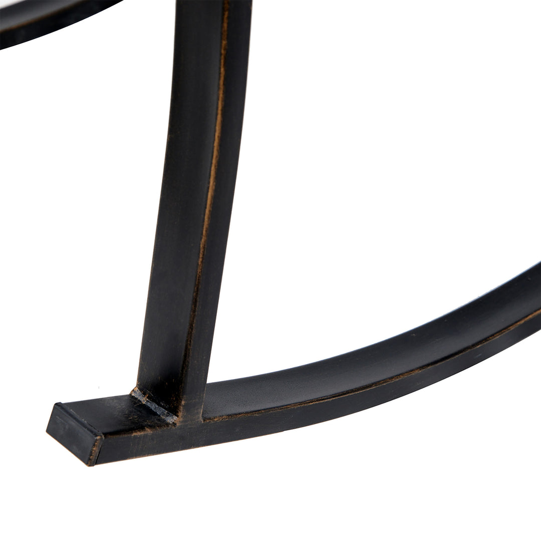 Gyngestol, havestol, gyngestol, antik havemetal bronze B60 x D73 x H85 cm