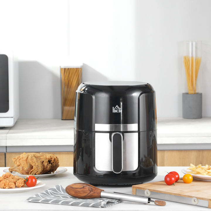 4L airfryer, 12 programmer, 80-200°c temperatur, non-stick belægning, sort