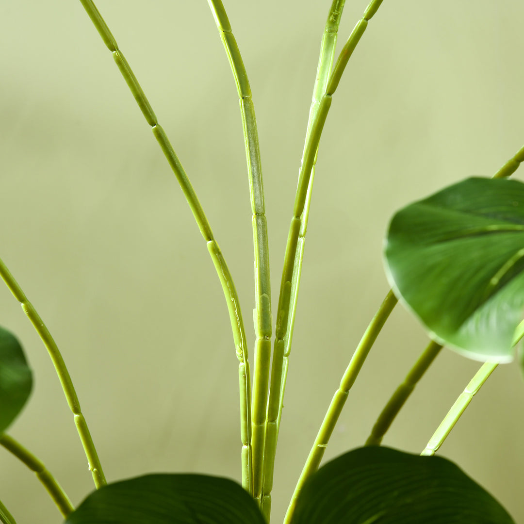 180 Cm kunstig plante med krukke, kunstig mos, indendørs plante til stue, realistisk look, grøn