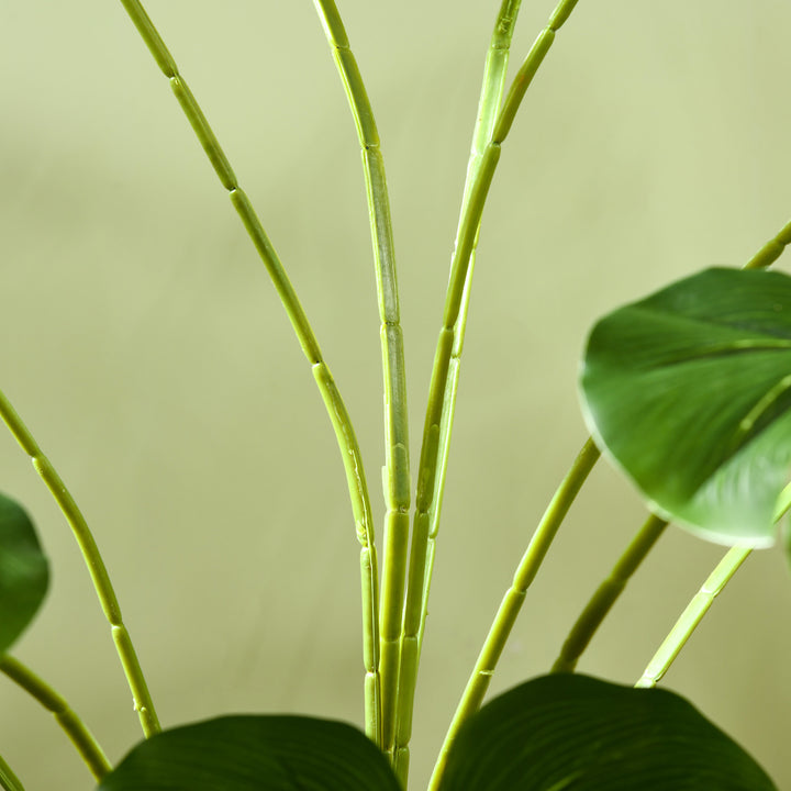 180 Cm kunstig plante med krukke, kunstig mos, indendørs plante til stue, realistisk look, grøn