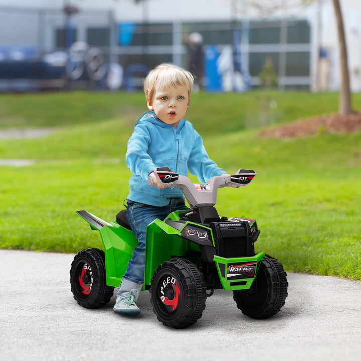 Elektrisk børne-quad, 2,5 km/t, frem- og bakgear, til 18-36 måneder, grøn