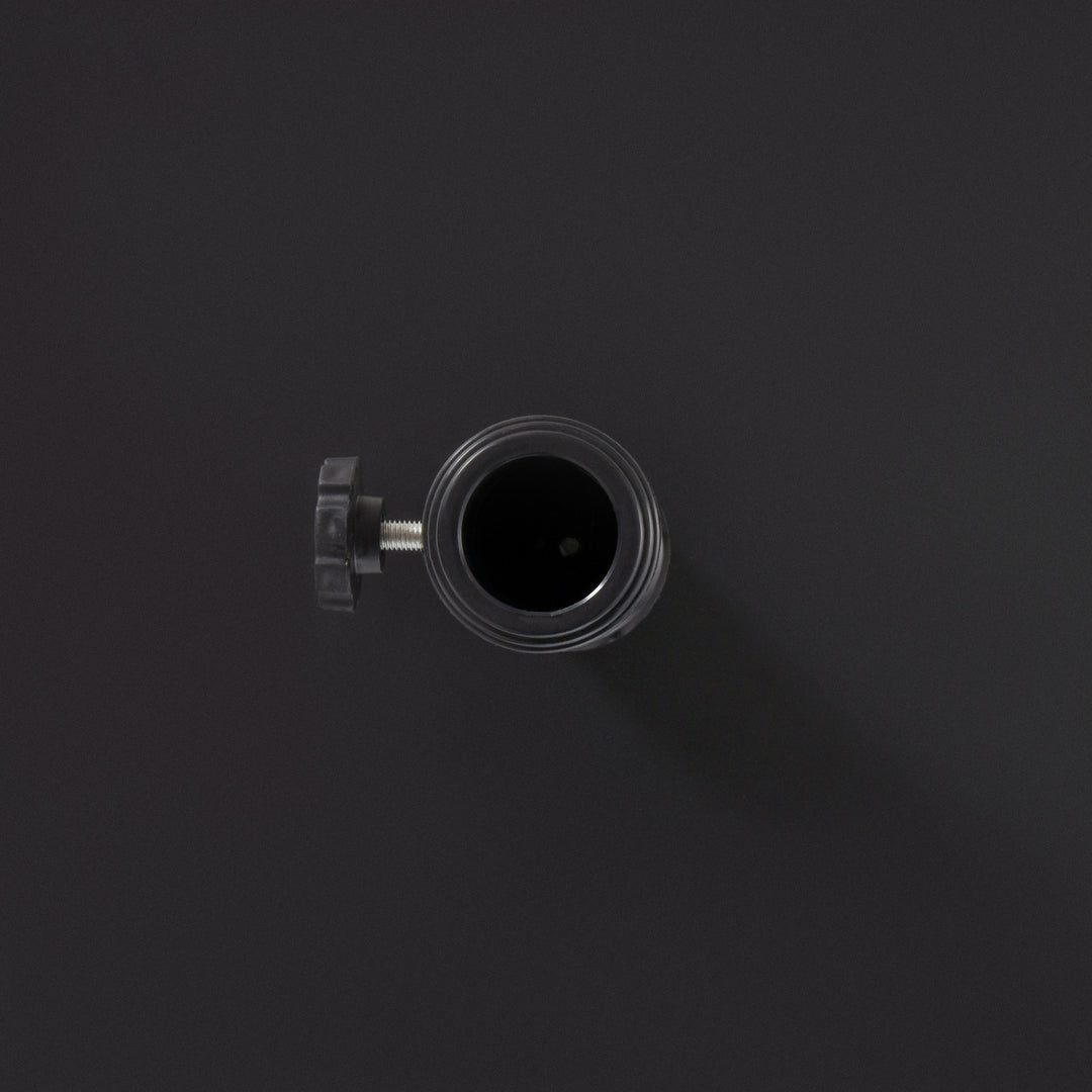 Parasolstativ, paraplyholder, paraplyfod, til Ø35 mm, Ø38 mm, Ø48 mm, metal, sort, 45 x 45 x 39 cm