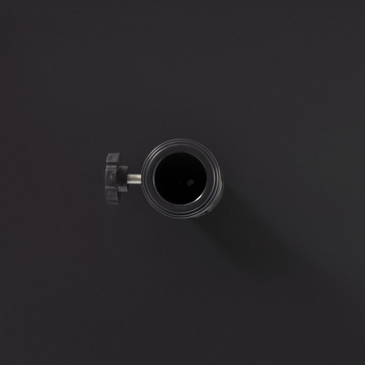 Parasolstativ, paraplyholder, paraplyfod, til Ø35 mm, Ø38 mm, Ø48 mm, metal, sort, 45 x 45 x 39 cm