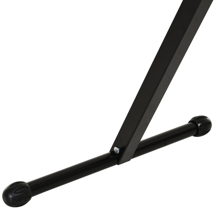 Rullestativ, rullestøtte, højdejusterbart arbejdsstativ, rullestativ, hjælpestativ, støttestativ, op til 90 kg, metal, sort, 44 x 50 x 68-110 cm