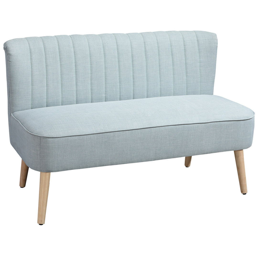 2-personers sofa, blød polstring, letplejeligt betræk, op til 150 kg, 117 x 56,5 x 77 cm, lysegrøn