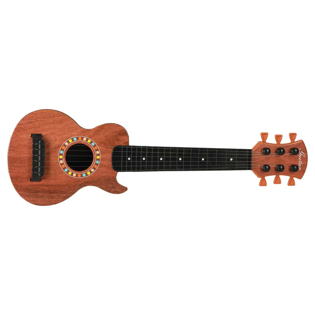 Klassisk børneguitar i træ, 6 strenge, 18 tommer, 46,5 cm