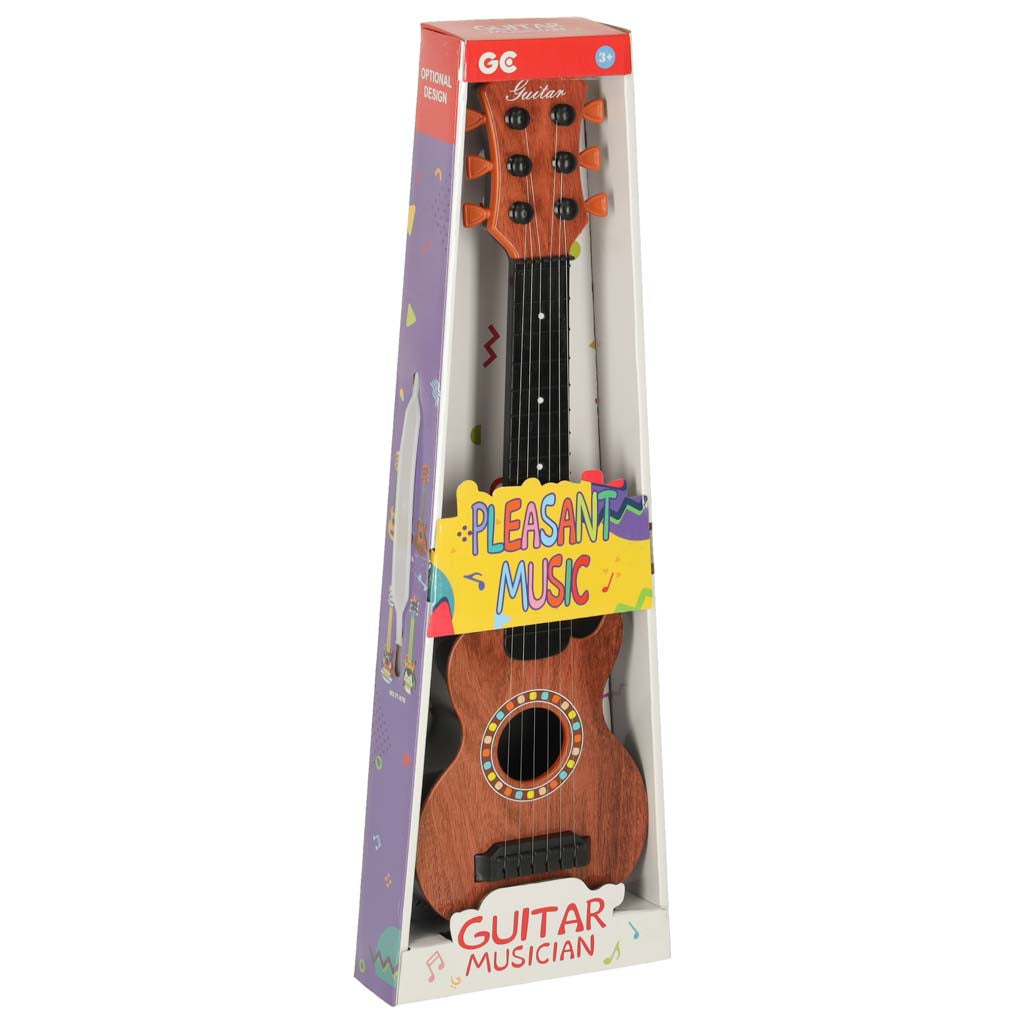 Klassisk børneguitar i træ, 6 strenge, 18 tommer, 46,5 cm