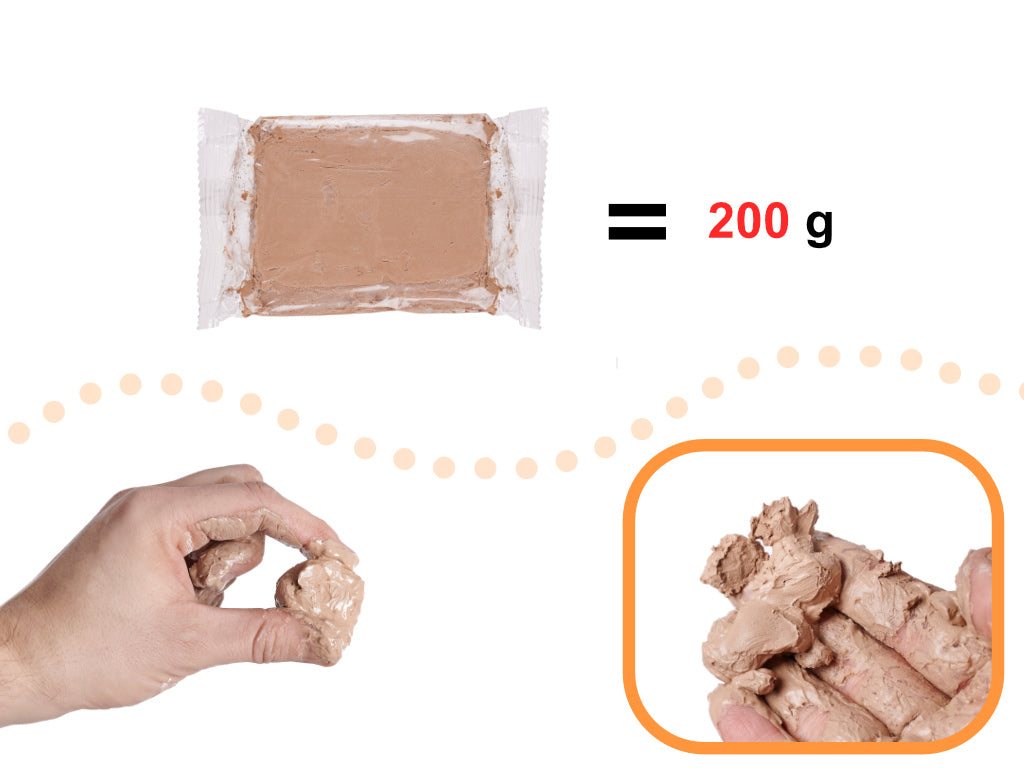 Ler til drejeskive 1200 g