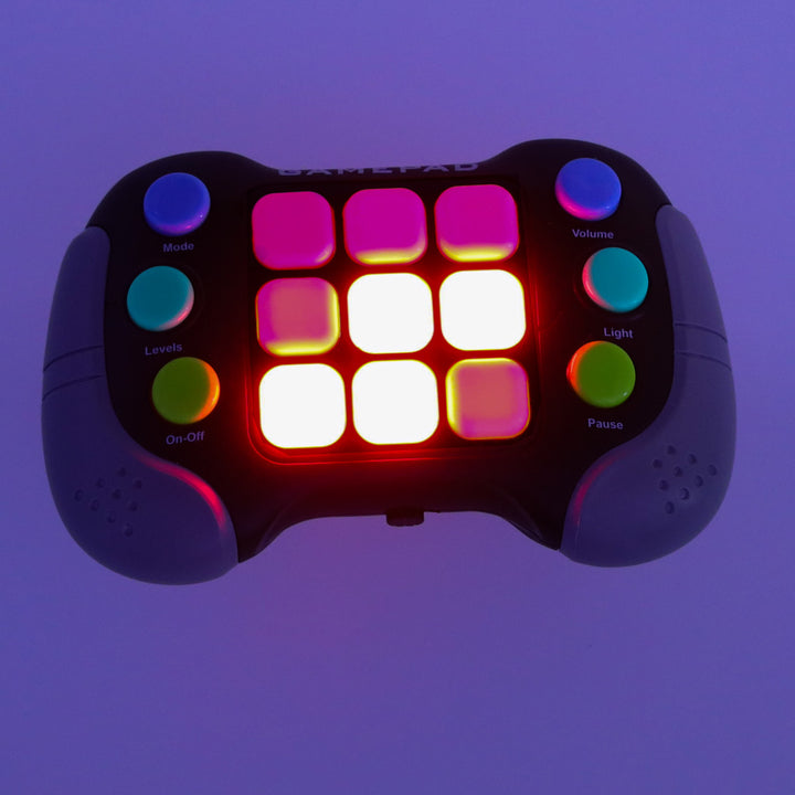 Anti-stress spillekonsol med sensorisk design, sort
