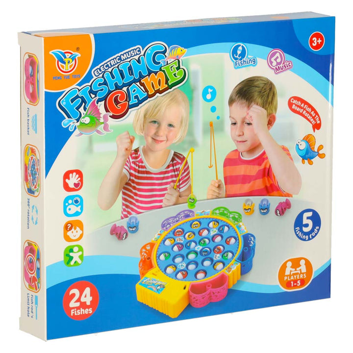 Familiefiskeri med 24 fisk