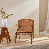 Smuk stol i enkel, moderne udtryk, 55x72x70 cm, brun