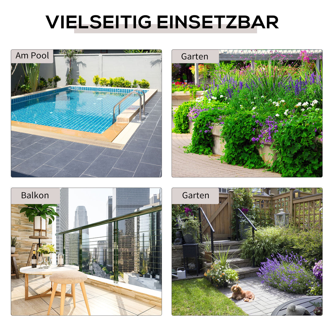 Foldbart sidebord i polyrattan – 40x40x40 cm, brun